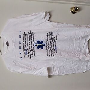 NWOT, Vintage Oneita White EMT T-shirt